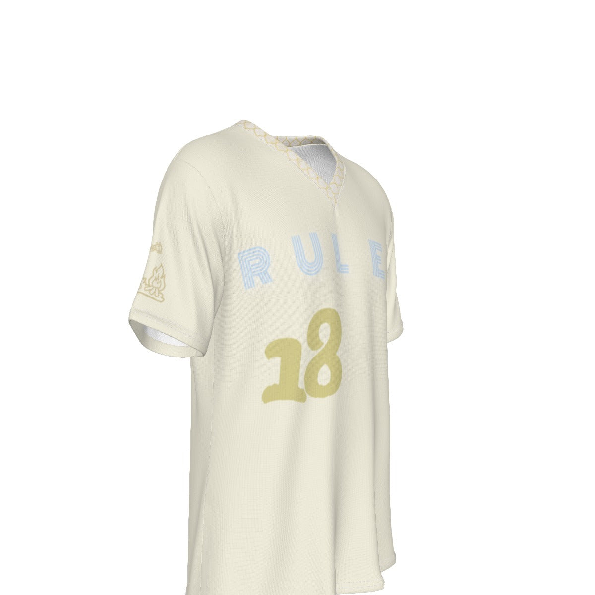 RULEZ Gold Upon Gold Throwback Jersey "Home Team Cream"