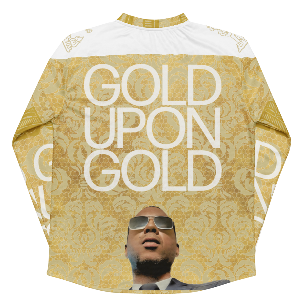 RULEZ Gold Upon Gold Edition hockey fan jersey