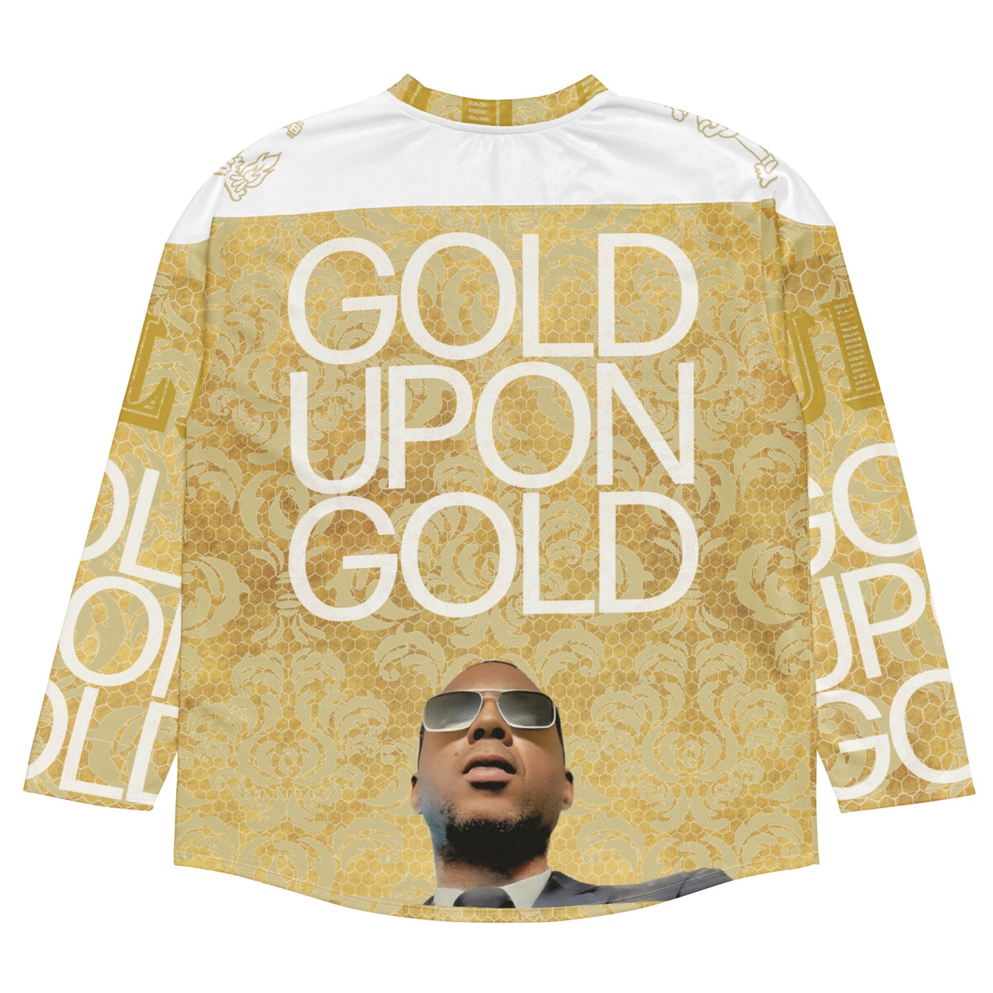 RULEZ Gold Upon Gold Edition hockey fan jersey